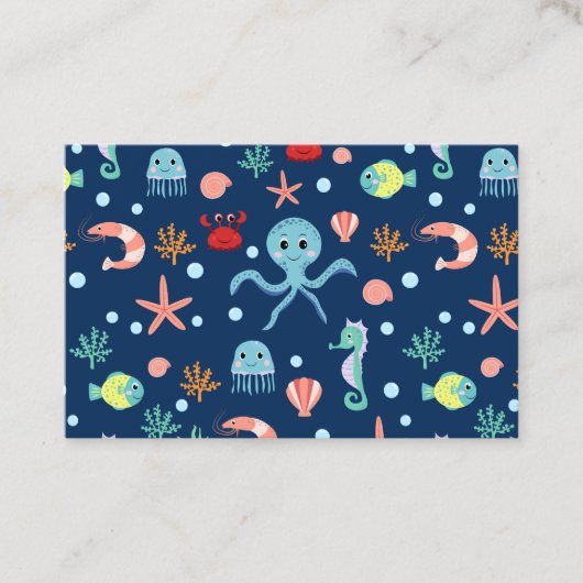 Carte De Référencement Monde marin (Devant)