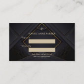 Carte De Référencement Monogram Calligraphy Gold (Dos)