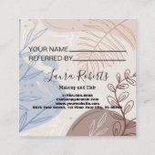 Carte De Référencement Monstère tropicale boho moderne (Dos)