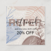 Carte De Référencement Monstère tropicale boho moderne (Devant)