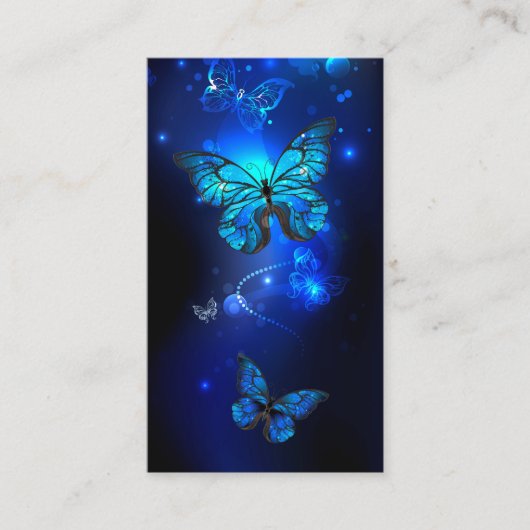 Carte De Référencement Morpho Butterfly in the Dark Background (Devant)