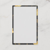 Carte De Référencement Motif sans couture avec étoiles d'or (Dos)