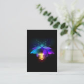 Carte De Référencement Neon Firefly sur noir (Debout devant)