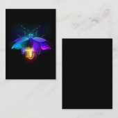 Carte De Référencement Neon Firefly sur noir (Devant / Derrière)