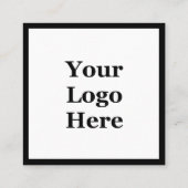 Carte De Référencement Noir & Blanc Votre logo ici Référez un ami (Dos)