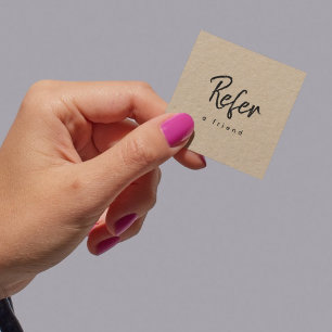 Carte De Référencement Papier Kraft Simple Moderne Minimaliste Entreprise