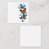 Carte De Référencement Papillons volants Morpho et Monarch (Devant / Derrière)