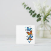 Carte De Référencement Papillons volants Morpho et Monarch (Debout devant)