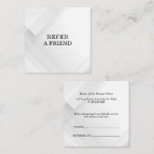 Carte De Référencement Parrainer un ami Élégant Professionnel des affaire (Devant / Derrière)