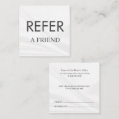 Carte De Référencement Parrainer un ami Élégant Professionnel des affaire (Devant / Derrière)
