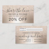 Carte De Référencement Part chic d'aluminium d'ombre de parties (Devant / Derrière)