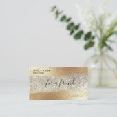 Carte De Référencement Parties scintillant Diamant Or Moderne Faux Foil N (Debout devant)