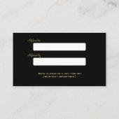 Carte De Référencement Parties scintillant d'or Maquillage des lèvres Art (Dos)