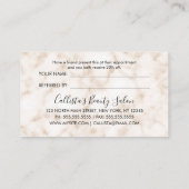 Carte De Référencement Parties scintillant dorée moderne chic (Dos)