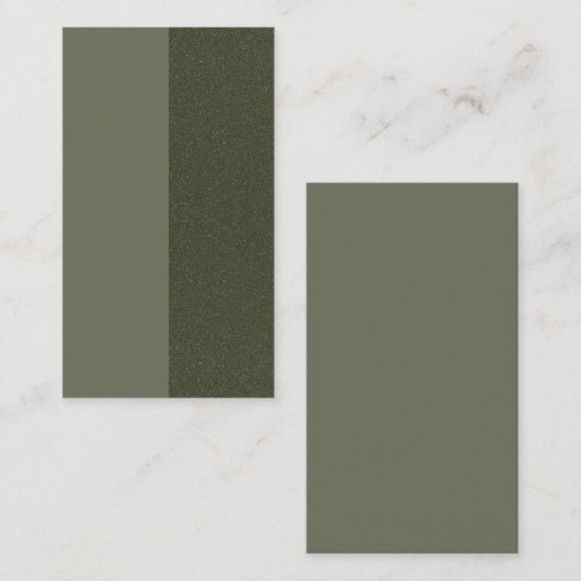 Carte De Référencement Parties scintillant verte Split Moss - Personnalis (Devant / Derrière)