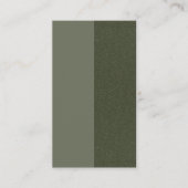 Carte De Référencement Parties scintillant verte Split Moss - Personnalis (Devant)