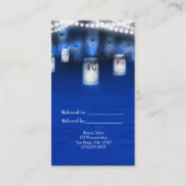 Carte De Référencement Peacock Feathers, Mason Jar Lights référer un ami (Dos)