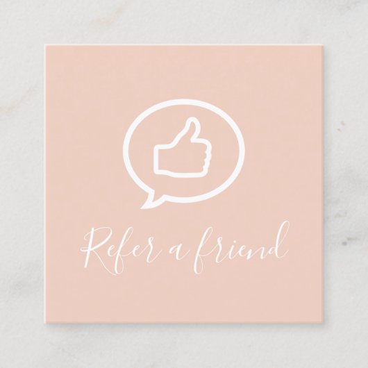 Carte De Référencement Peau simple et élégante rose (Devant)