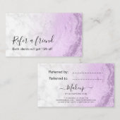 Carte De Référencement Peintre moderne et élégant en marbre de parties sc (Devant / Derrière)