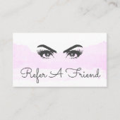 Carte De Référencement Peinture de maquillage rose Cloud Eyes (Devant)