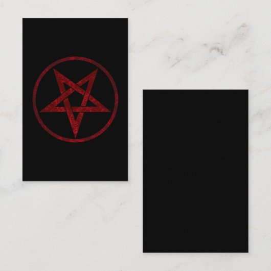 Carte De Référencement Pentagram Red Devil (Devant / Derrière)