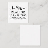 Carte De Référencement Personalized Real Estate Agent Gift (Devant / Derrière)