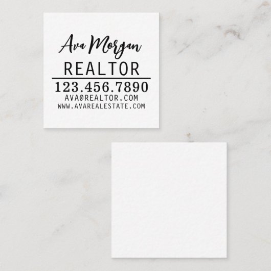 Carte De Référencement Personalized Real Estate Agent Gift (Devant / Derrière)
