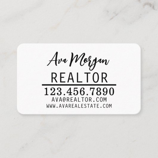 Carte De Référencement Personalized Real Estate Agent Gift (Devant)