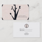 Carte De Référencement Petit Arbre Rustique Nature Biologique Réferer un (Devant / Derrière)