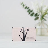 Carte De Référencement Petit Arbre Rustique Nature Biologique Réferer un (Debout devant)