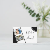 Carte De Référencement Photographe moderne et professionnel  (Debout devant)