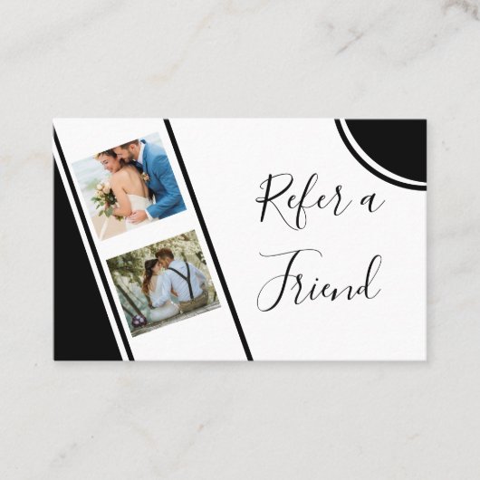 Carte De Référencement Photographe moderne et professionnel  (Devant)