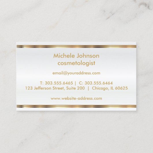 Carte De Référencement Pink Parties scintillant Lipstick Business Referen (Dos)