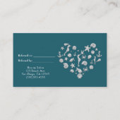 Carte De Référencement Plage Glam Diamond Heart Elegant recommander un am (Dos)