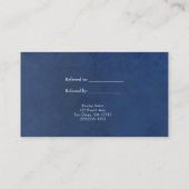 Carte De Référencement Plage nautique de bateau d'argent élégant recomman (Dos)