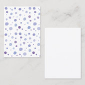 Carte De Référencement pois peint à la main (Devant / Derrière)