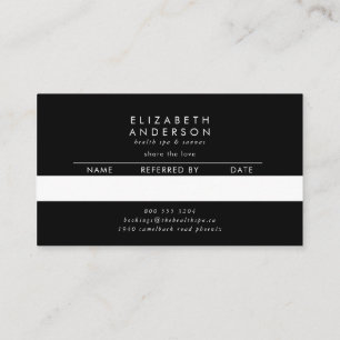 Carte De Référencement Premium Noir Onyx Pampas Grass Floral Ultra