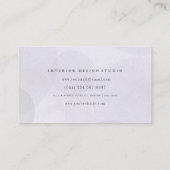 Carte De Référencement Professionnel élégant monogramme simple Entreprise (Dos)