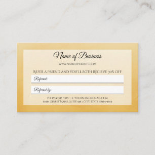 Carte De Référencement Professionnel simple ami jaune aiguillage