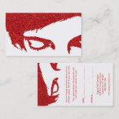 Carte De Référencement programme d'aiguillage de parties scintillant emo (Devant / Derrière)