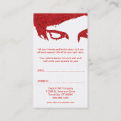 Carte De Référencement programme d'aiguillage de parties scintillant emo (Dos)