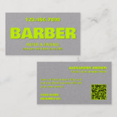 Carte De Référencement QR Premium Barbier (Devant / Derrière)