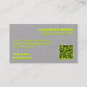 Carte De Référencement QR Premium Barbier (Dos)