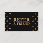 Carte De Référencement Refer A Friend Modern Luxury Pet Care Service  (Devant)