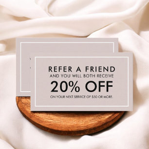 Carte De Référencement Référentiel minimaliste moderne de couleur beige