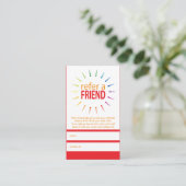 Carte De Référencement référer un ami rainbowBurst (Debout devant)