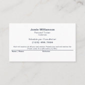 Carte De Référencement Référez au minimum un collègue gris blanc rouge (Dos)