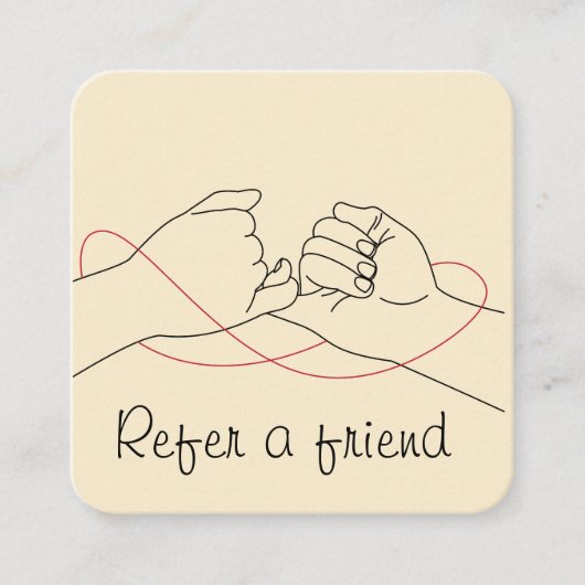 Carte De Référencement Référez Un Ami Branché Peach Pastels (Devant)