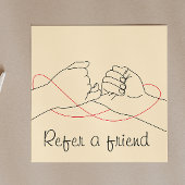 Carte De Référencement Référez Un Ami Branché Peach Pastels