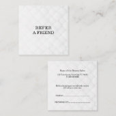 Carte De Référencement Référez un ami Élégant Professionnel des Affaires  (Devant / Derrière)